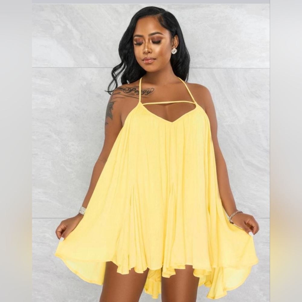 Cami dress - yellow